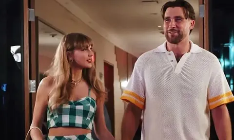 Màn trình diễn bất ngờ của Travis Kelce trong đám cưới với Taylor Swift