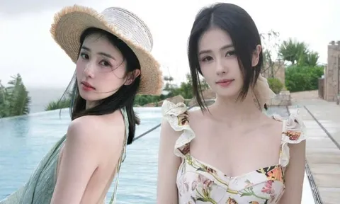 Bạch Lộc mặc đồ bơi một mảnh phô trọn làn da trắng nõn nà