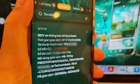 Công an điều tra các tài khoản Vietcombank, BIDV, Techcombank có giao dịch nhận tiền chuyển khoản sau: Một thanh niên sinh năm 2007 bị bắt