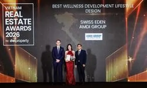 AMDI Group thắng lớn với Swiss Eden tại Dot Property Vietnam Awards 2026