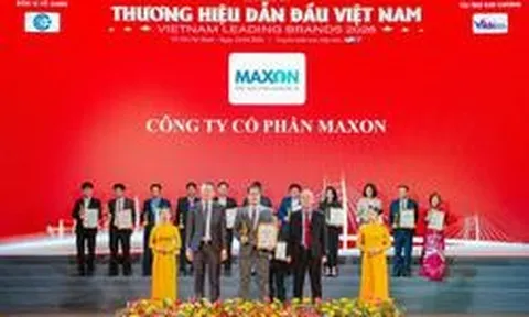 Dấu ấn Top 10 Thương hiệu Bất động sản dẫn đầu Việt Nam 2026 của MAXON Corporation