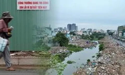 Hiện trạng rạch ô nhiễm bậc nhất TP.HCM sau đợt bàn giao mặt bằng thần tốc