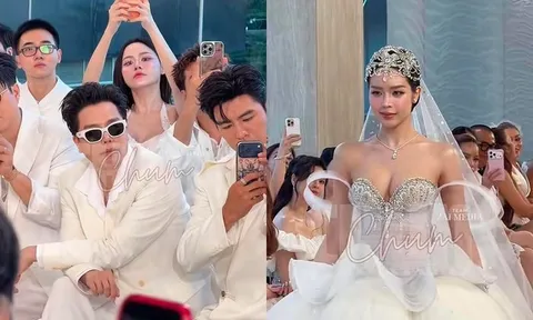 Trịnh Thăng Bình phản ứng khi Hoa hậu Thanh Thủy mặc váy cưới