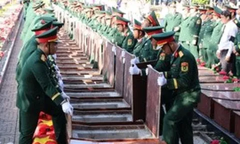 Cần Thơ tổ chức truy điệu và an táng hài cốt liệt sĩ được quy tập trên địa bàn
