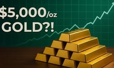 Giá vàng được dự báo có thể sớm đạt 5.400 USD/ounce