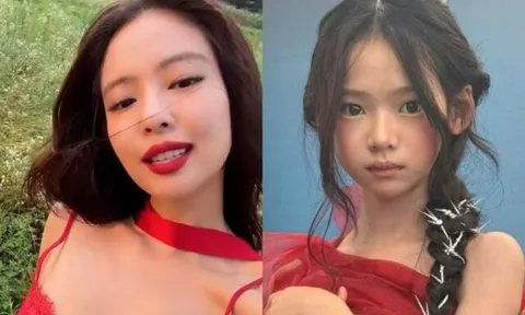 'Tiểu Jennie' gây chú ý vì càng nhìn càng giống bản chính