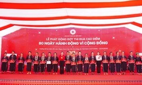 Hội Chữ thập đỏ phát động cao điểm '80 ngày hành động vì cộng đồng'