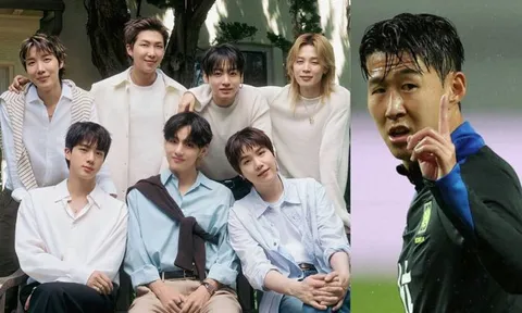 Son Heung Min gây sốt khi xuất hiện trong concert của BTS