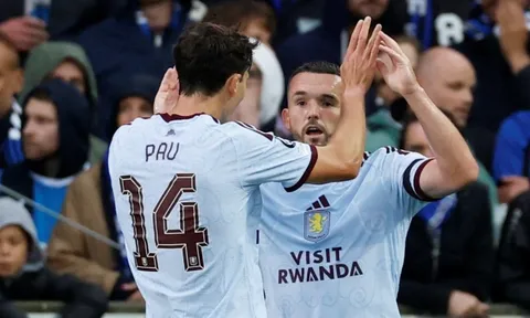 Aston Villa thắng nghẹt thở trong trận cầu có 5 bàn