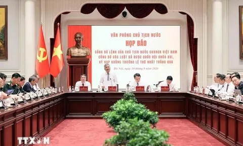 Công bố Lệnh của Chủ tịch nước đối với 15 luật được Quốc hội thông qua