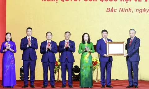 Tổng Bí thư, Chủ tịch nước Tô Lâm dự Lễ công bố Nghị quyết của Quốc hội về thành lập thành phố Bắc Ninh