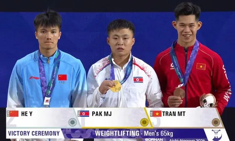 Huy chương đầu tiên của cử tạ Việt Nam ở ASIAD sau 8 năm