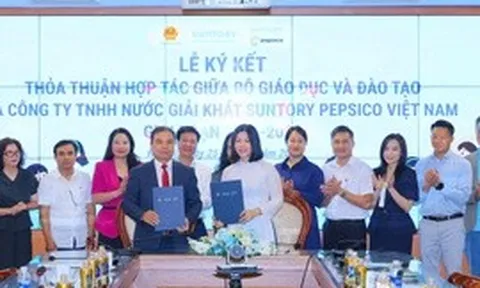 Bộ GD&ĐT và Công ty Suntory PepsiCo Việt Nam hợp tác nâng cao sức khỏe học đường