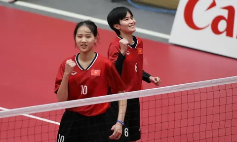 Cầu mây đôi nữ Việt Nam ngược dòng hạ Hàn Quốc, vào chung kết ASIAD