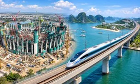 Cập nhật đại công trường của Vingroup: Đường sắt Hà Nội – Quảng Ninh 5,6 tỷ USD đang đúc phiến dầm đầu tiên, sân vận động lớn nhất thế giới chuẩn bị nâng mái thép
