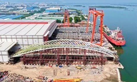 Cầu đi bộ hình lá dừa qua sông Sài Gòn dự kiến hợp long ngày 21/10