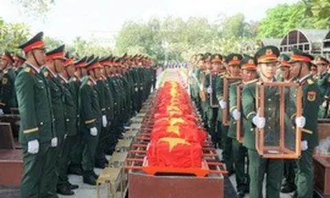 Các địa phương tổ chức Lễ viếng, truy điệu và an táng hài cốt liệt sĩ