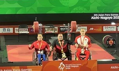 ASIAN Para Games 5: Lực sĩ Lê Văn Công giành huy chương bạc đầu tiên