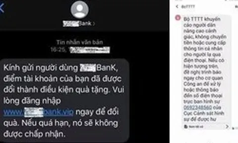 Xuất hiện tin nhắn giả mạo ngay trong luồng SMS chính thức của một ngân hàng: Cục An ninh mạng cảnh báo khẩn