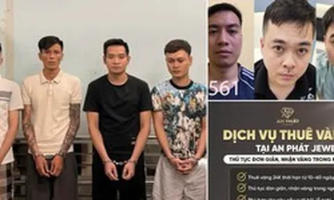 Triệt phá đường dây cho thuê vàng để cho vay lãi nặng, khởi tố 36 người