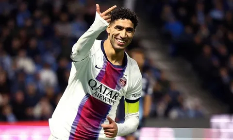 PSG đại thắng với 5 bàn nhờ công Hakimi