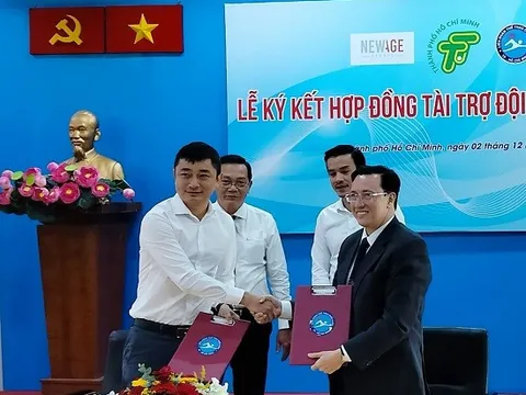 Công ty New Age Sports tài trợ 1,8 tỷ đồng cho đội tuyển Bơi Lặn TP.HCM giai đoạn 2024 - 2026