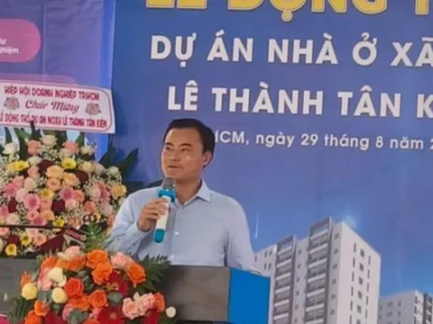 Chính thức Khởi công dự án nhà ở xã hội Lê Thành Tân Kiên - Bình Chánh