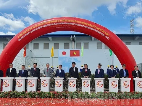 Khánh thành công trình mở rộng mạng lưới thu gom và nhà máy xử lý nước thải Bình Hưng, huyện Bình Chánh, TPHCM