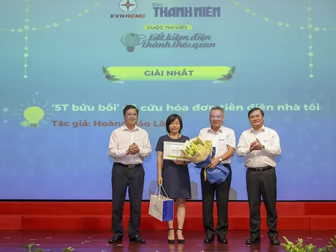 Trao giải cuộc thi viết “Tiết kiệm điện thành thói quen” lần 2