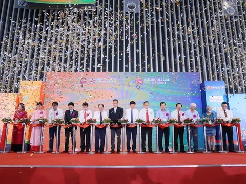 Triển lãm Vietstock và Aquaculture Vietnam 2024 chính thức khai mạc