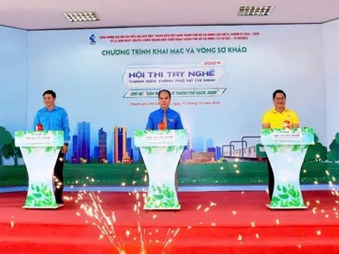 Khai mạc Hội thi tay nghề thanh niên TP.HCM năm 2024 với chủ đề “Bàn tay vàng vì Thành phố sạch, xanh”