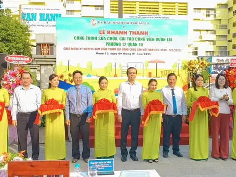 Khánh thành Công trình sửa chữa, cải tạo công viên Vườn Lài, Quận 10