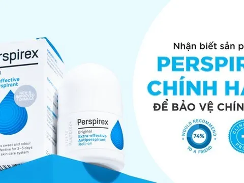Nhận biết lăn khử mùi Perspirex chính hãng để bảo vệ chính mình