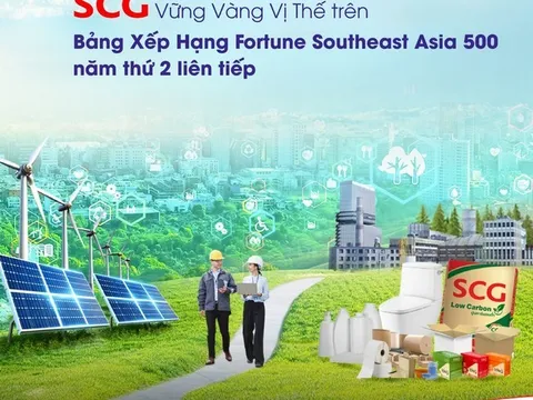 Kiên định với mục tiêu phát triển bền vững đưa Tập đoàn SCG vào Top 21 của Fortune Southeast Asia 500 năm 2025