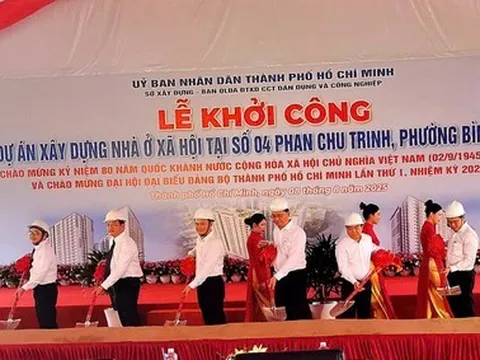 Chính thức khởi công 'Dự án xây dựng nhà ở xã hội' tại số 4 đường Phan Chu Trinh, phường Bình Thạnh
