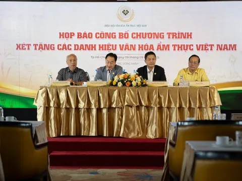 Họp báo công bố khởi động Chương trình Xét tặng các Danh hiệu Văn hoá Ẩm thực Việt Nam