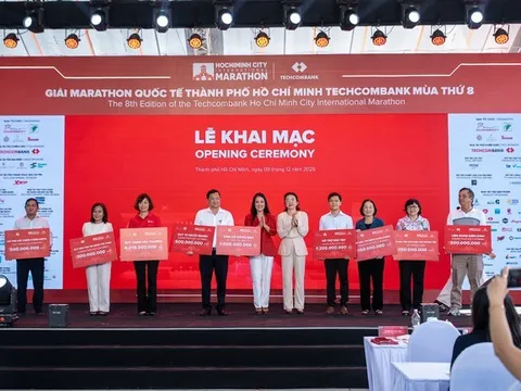 Nhiều hoạt động thiện nguyện và an sinh xã hội tại Lễ Khai mạc Giải Marathon Quốc tế Thành phố Hồ Chí Minh Techcombank Mùa thứ 8