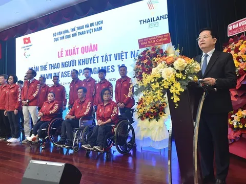 Đoàn Thể thao người khuyết tật Việt Nam xuất quân tham dự ASEAN Para Games 13 tại Thái Lan