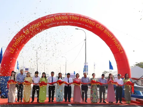 Chính thức thông xe cầu Bình Phước 1 trên quốc lộ 1, đoạn bắc qua sông Sài Gòn, kết nối phường An Phú Đông và phường Hiệp Bình