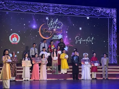 Giải nhất cuộc thi Việt Điệu Trăng Thanh năm 2025-2026 được trao cho Học sinh Trường THCS Gò Vấp