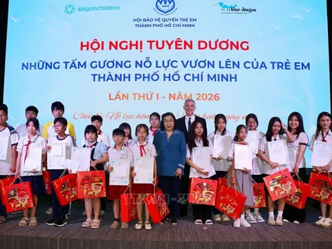 Hội Bảo vệ quyền trẻ em TPHCM tuyên dương “Những tấm gương trẻ em nỗ lực vươn lên lần thứ I - năm 2026"
