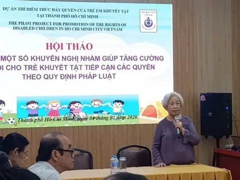 TPHCM: Tăng cường cơ hội cho trẻ khuyết tật tiếp cận các quyền theo quy định pháp luật