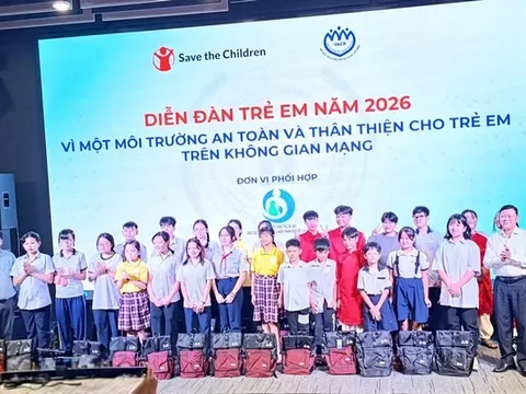 Diễn đàn lắng nghe tiếng nói trẻ em năm 2026 với chủ đề “Vì một môi trường An toàn và Thân thiện cho trẻ em trên không gian mạng”
