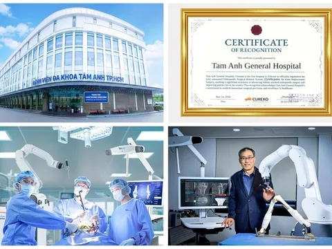 Bệnh viện Tâm Anh đưa Robot AI thế hệ mới đầu tiên tại Việt Nam vào thay khớp, tăng cao công suất và chất lượng điều trị