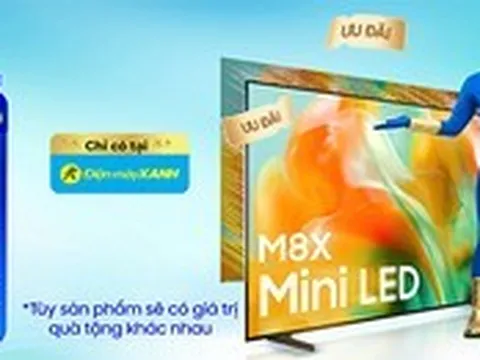 Samsung ra mắt “Bộ đôi xuất sắc” TV Mini LED M8X và TV OLED S85H mở bán chỉ có tại Điện máy Xanh, đi kèm nhiều ưu đãi hấp dẫn