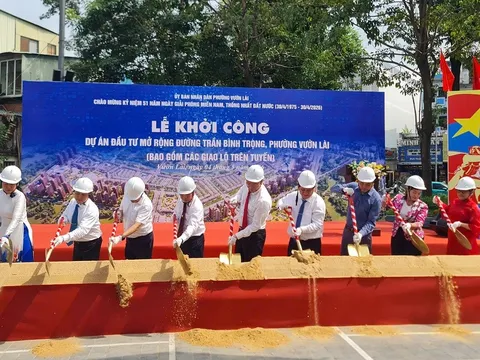 Chính thức khởi công Dự án Đầu tư mở rộng đường Trần Bình Trọng, phường Vườn Lài