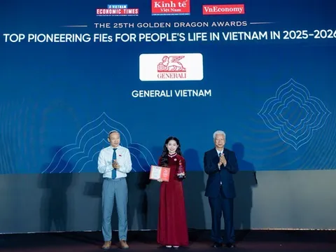 Generali Việt Nam khẳng định vị thế trong đổi mới sản phẩm bảo hiểm tại Giải thưởng Rồng Vàng 2026