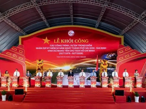 TP.HCM khởi công đồng loạt 8 dự án trọng điểm với tổng vốn đầu tư hơn 253.000 tỷ đồng, mở ra không gian phát triển mới