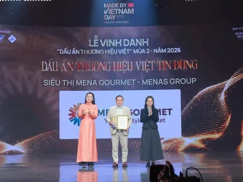 Mena Gourmet được vinh danh “Dấu Ấn Thương hiệu Việt Tin dùng” tại Made By Vietnam Day 2026