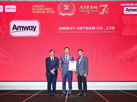 Amway Việt Nam được vinh danh  top 5 doanh nghiệp tiêu biểu Asean  và top 5 thương hiệu/ sản phẩm nổi tiếng Asean 2026